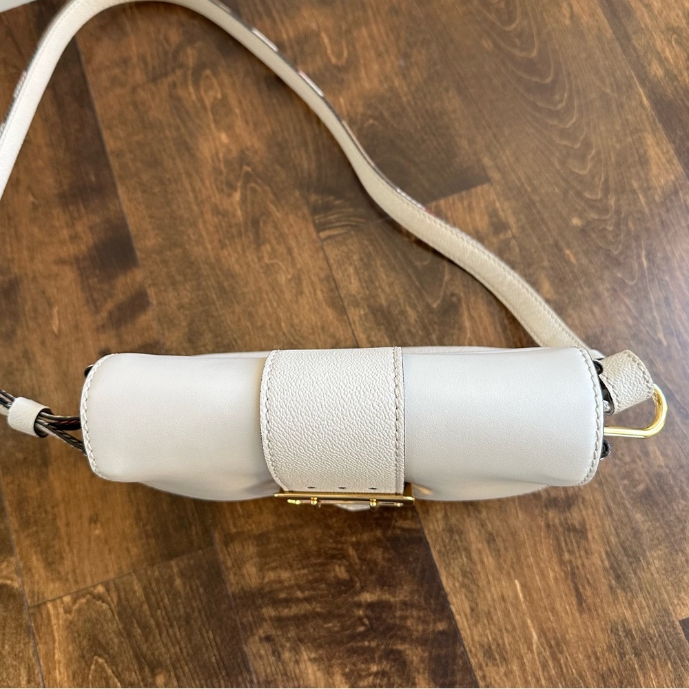 Burberry • Grain Calfskin Small Medley Crossbody • Limestone - Picture 9 of 16